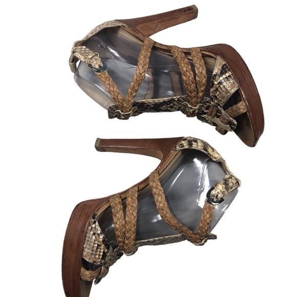 Alexandre Birman snakeskin print heels size 10 (41) - Picture 5 of 10
